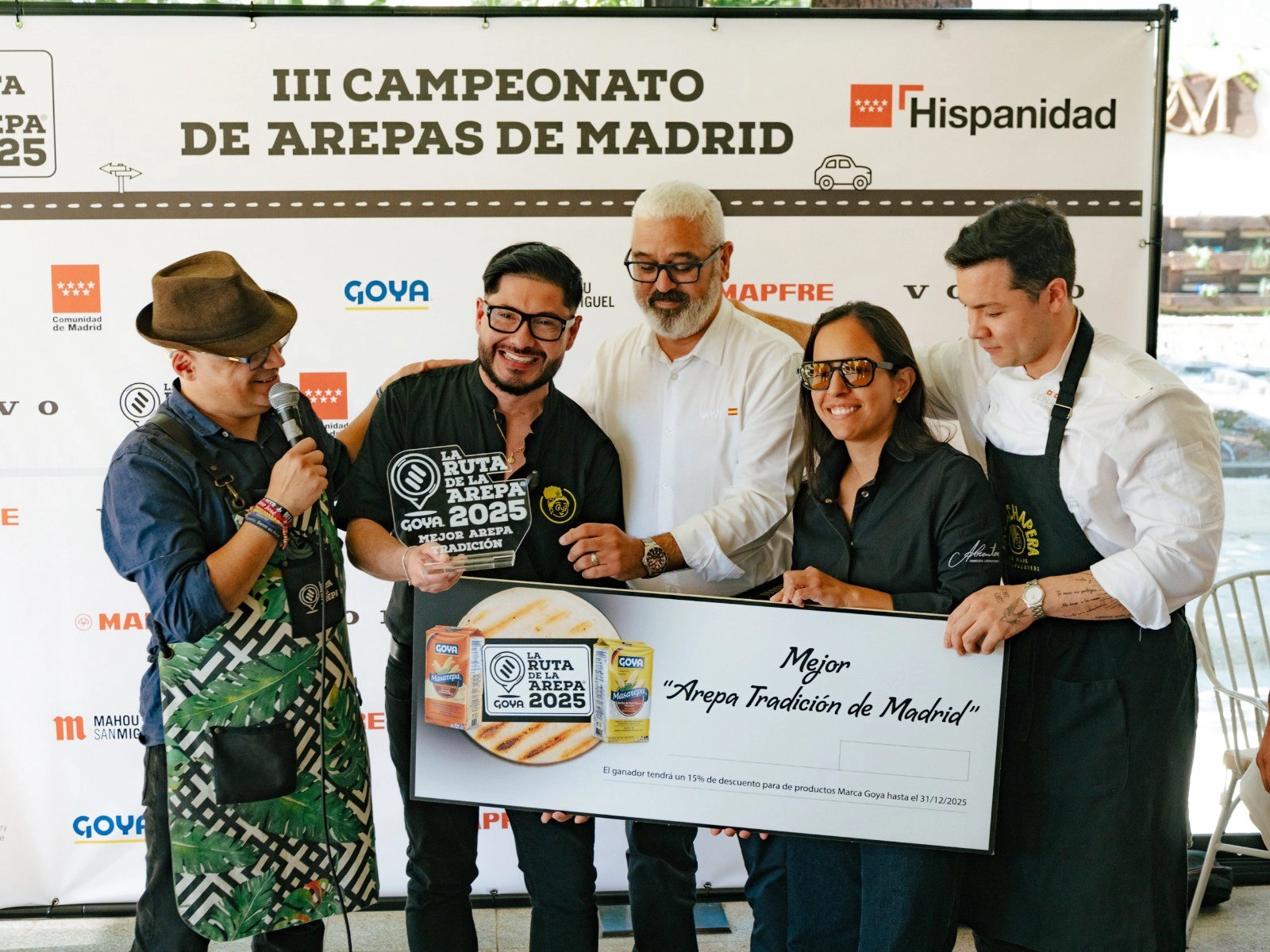 Ganadores del campeonato de arepas de 2025